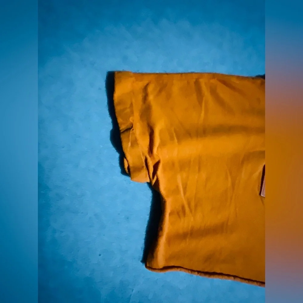 Forever 21 No Drama 3D PVC Patch Orange Crop Top L Embossed Graphic Streetwear - Picture 3 of 5